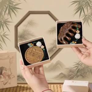 Pettine in legno di sandalo orientale con pettine <span class=keywords><strong>regalo</strong></span> in legno per massaggio lenisce il mal di testa adatto ai regali per gli anziani - Product Image 5