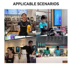 Tavolo da Lavoro a Lunghezza Personalizzabile per Negozi di Bubble Tea, Attrezzatura per Bancone, Doppia Temperatura, Uso Domestico e Industriale Alimentare - Product Image 5