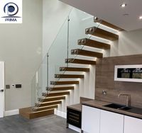 Escalier sur mesure populaire, contemporain, de luxe, tendance, minimaliste, élégant et durable pour la vente en gros