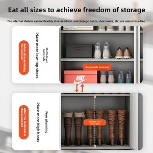 <span class=keywords><strong>Zapatero</strong></span> de madera moderno para la entrada del Hogar, almacenamiento económico para balcón interior, nuevo artículo de gran venta para sala de estar pequeña - Product Image 4