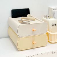 Boîte de rangement à tiroirs transparents en plastique empilés en couches Boîte de tri multifonctionnelle pour bureau à domicile