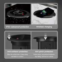 Intelligent Intelligent Levage Motorisé Pop up Bureau Prise de Puissance Table de Conférence Cuisine Prise de Courant