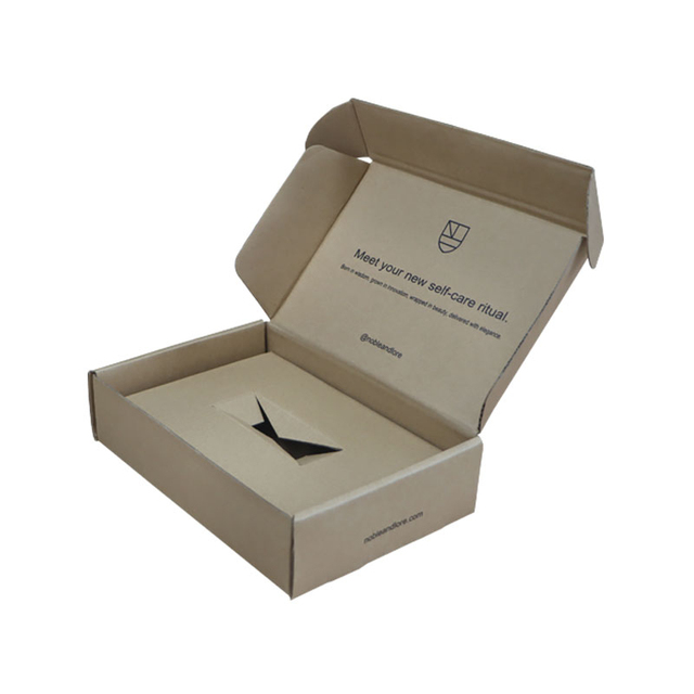 Corrugated Recyclable & Reusable Shipping Packaging Box with Matt Lamination and Embossing for Face Cream Cosmetic Packaging