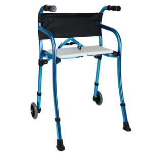 Медицинские ходунки и роллер для взрослых и пожилых людей, регулируемые по высоте, с удобными сиденьями и колесами - Product Image 4