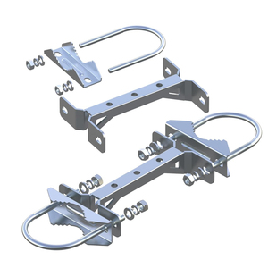 <span class=keywords><strong>Support</strong></span> de poteau double pour antenne TV en acier inoxydable 304, robuste, pour montage poteau à poteau - Product Image 2