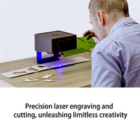 Máquina de Grabado Láser CNC Portátil Mini, Grabador para Acrílico, Cuero, Papel, Goma, Teléfono, PC, Accesorios de Maquinaria