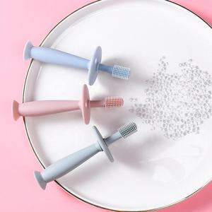 Household 360 Degree <b>Baby</b> Toothbrush Children Cleaning Toothbrush Teether <b>Baby</b> Silicone Toothbrush Oral Care <b>Brush</b> - Product Image 2