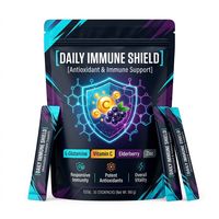 Bâtonnet de poudre personnalisé pour le soutien immunitaire quotidien : L-Glutamine, Vitamine C, Baies d'églantier pour le soutien immunitaire OEM