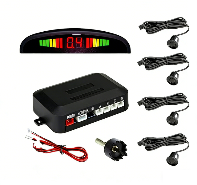 Waterproof Car Parking Ultrasonic Distance Measuring Sensor with LED Display Night View Function
