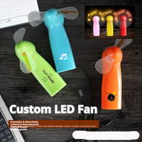 Conception et personnalisation gratuites de ventilateurs électriques portables à LED, cadeaux pour événements de club ou cadeaux promotionnels publicitaires.