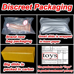 Бесплатная пользовательская коробка-огромная пародия средний палец подарок толстый фаллоимитатор гей мягкий силиконовый член большой присоской искусственный пенис Анальная пробка - Product Image 6