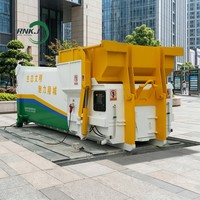 RNKJ Station de compactage de déchets industrielle robuste, alimentation par trémie, haute pression 20MPa, sans fosse, efficace, hors sol