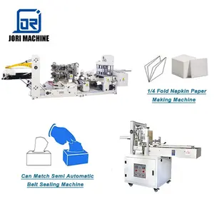 Napkin Tissue Machine Box Sealing 1/4 Fold Towel Tissue Paper Making Machine Line paper product making machinery