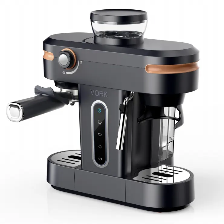 Máquina de café expresso semiautomática de design italiano, máquina de cappuccino 15 bar 3 em 1 ODM