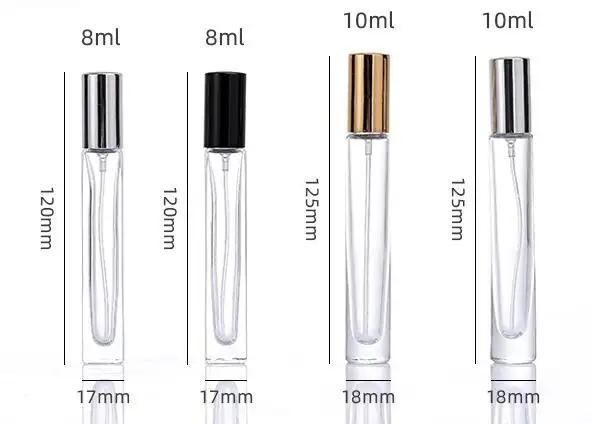 खाली 5ml 10ml 15ml 20ml एम्बर स्प्रेयर बोतल गिलास स्प्रे refillable इत्र नमूना शीशियों