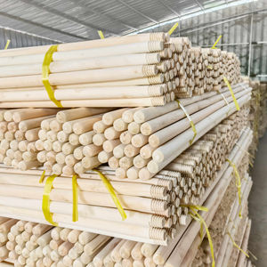 Palo de escoba de madera Natural de alta calidad, Material de eucalipto, mango de escoba de madera pulida, artículos para el hogar de bajo precio - Product Image 3