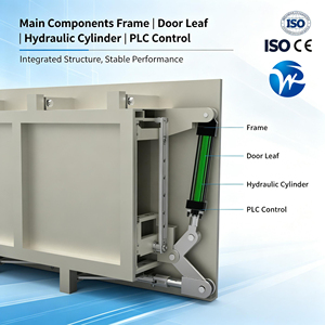 Sistema di Lavaggio Automatico a Gantry con Cancello Idraulico <span class=keywords><strong>in</strong></span> Acciaio Inox SS304 per Impianti Fognari - Product Image 5