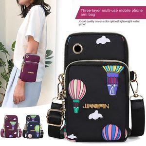 Wholesale Waterproof Nylon Zipper Coin <b>Purse</b> Multi-functional Outdoor Sports Running Arm Bag <b>Small</b> Square for Women - Product Image 5