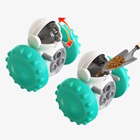 Интерактивная игрушка-робот Elecpet Tumbler: дозатор корма с защитой от просыпания, медленная кормушка-головоломка для собак и кошек, игрушка-балансирующий робот-машинка из ABS-пластика для щенков