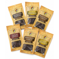 Sachet refermable personnalisé en Mylar alimentaire anti-odeur avec fermeture éclair, idéal pour l'emballage de bœuf séché, biltong et autres viandes, avec logo