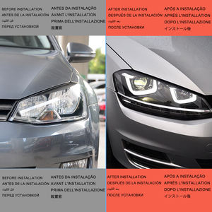 Lente para Coche VW <span class=keywords><strong>Golf</strong></span> 7 MK7 2013-2017, Conjunto de Faros Delanteros LED para Automóvil, Actualización de Alta Configuración, Estilo Dinámico, Señal Dinámica, 6000k - Product Image 3
