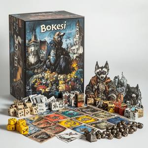 Fournisseurs en gros en Chine Jeu de société coloré écologique pour enfants avec cartes en papier Pions de jeu en plastique - Product Image 1