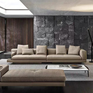 Mới nhất ý thiết kế hiện đại couches đồ nội thất phòng khách cắt vải Modular sofa Set - Product Image 4