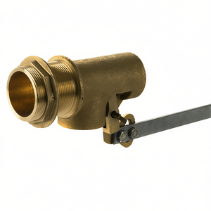 Rubinetto a doppia leva con galleggiante da 1 1/2 pollici in ottone per serbatoi d'acqua - Product Image 3