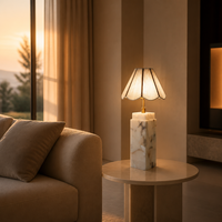 Lampe de table réglable à base de marbre, sans fil, rechargeable, abat-jour plissé en raphia, style nordique minimaliste, luxe, mariage, hôtel, restaurant