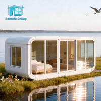 Maisonnette de luxe préfabriquée économique en forme de pomme, bureau portable préfabriqué de 20 pieds ou 40 pieds, conteneur résidentiel étanche