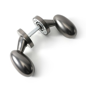 Maxery sang trọng trứng Kẽm hợp kim thiết kế mới hình bầu dục cửa xử lý Matt màu xám cửa xử lý mà không cần tăng xi lanh giả xử lý - Product Image 4