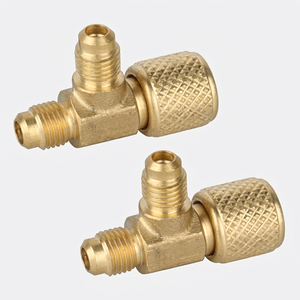 Conector de latón para refrigeración con rosca métrica NPT/BSPT, tuerca hexagonal, para tuberías HVAC de baja presión, clase 150 - Product Image 2