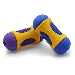 Nuovi prodotti per animali domestici giocattolo per morso di Hot Dog pulizia dei denti e massaggio alle gengive giocattoli per cani duri