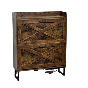 Cross-border hot-selling Nordic style flip-top drawer <b>shoe</b> cabinet for home use, large capacity, independent flip-top <b>storage</b> - Product Image 5