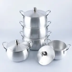 5 Pcs Aluminum Pot Cookware Sets