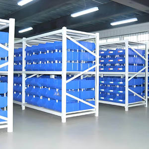 אור-חובה 4-שכבות מחסן מדפי אחסון בית מוסך תעשייתי ארגון תעשייתי מדפה מתכת מדפים לערימה מדפים & מדפים - Product Image 3