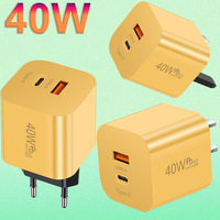 Chargeur rapide 40W QC3.0 12W USB-C PD pour téléphones mobiles, caméras industrielles et ordinateurs portables