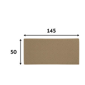 Evita 57x145ซม. ชุดพรมปูพื้นสีเบจ - Product Image 5