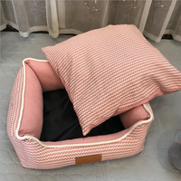 Nouveau produit : Niche carrée pour chien, démontable et lavable, également utilisable comme niche pour chat, avec coussin pour animaux de compagnie. Vente en gros usine.