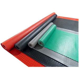 Alfombra de <span class=keywords><strong>Vinilo</strong></span> Ecológica, Impermeable, Duradera y Antideslizante con Patrón de Monedas de Diamante para <span class=keywords><strong>Garaje</strong></span>, Entrada de Supermercado y <span class=keywords><strong>Puerta</strong></span> - Product Image 4