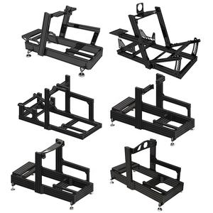 Simulateur profil aluminium volant personnalisé Cockpit simulateur de <span class=keywords><strong>jeu</strong></span> de conduite superbe Cockpit avec vraie chaise course - Product Image 4