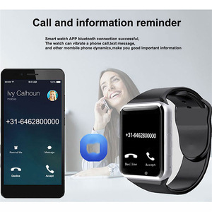 Wholesale Cheap Smart <b>Watch</b> A1 <b>With</b> <b>SIM</b> <b>Card</b> Multicolor Optional Smart <b>Watch</b> Factory Price - Product Image 1