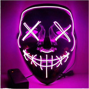 2025 Halloween LED luz PVC máscara de miedo Festival Cosplay disfraz de Halloween para fiestas de disfraces y Carnavales Idea de regalo - Product Image 5