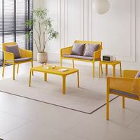 Ensemble de canapés en maille plastique d'extérieur avec coussins, ensemble de meubles de conversation pour patio, jardin, balcon, salon