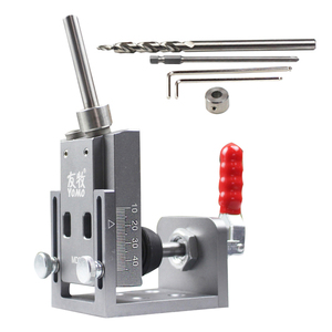 New Upgrade Fast Fix Pocket Hole <strong>Jig</strong> System with 9.5mm Step Drill Bit Large Base Woodworking <strong>Drilling</strong> <strong>Jig</strong> - Product Image 1