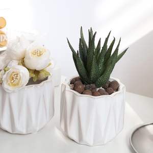 Maceta Rústica de Cerámica Esmaltada de 4 Pulgadas con Orificio de Drenaje, Duradera, Ecológica, Ligera, Biodegradable, para Suculentas, Cactus, Estilo Rústico - Product Image 4