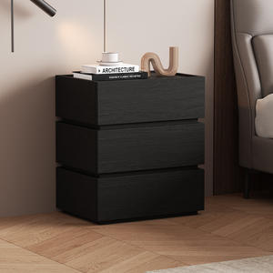 ตู้ลิ้นชักไม้ข้างเตียงและโต๊ะข้างเตียงทันสมัย<span class=keywords><strong>3</strong></span>ลิ้นชักหรูหราเรียบง่ายเป็นมิตรกับสิ่งแวดล้อม - Product Image 3