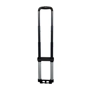 2 Stages Pull Push Cart Plastic Bag Luggage Telescopic Case Handle Trolley Foldable Parts Square Tube Away