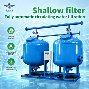 50 TPH High Efficiency Automatic Backwash Shallow Filter Integrated Design Circulating Water Filtration System for Cooling Tower - Product Image 1
