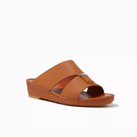 SHIKOL italien en cuir véritable arabe sandales hommes doublure souple semelle extérieure en caoutchouc confortable chaussures de luxe personnalisées pour hommes Eid 2025